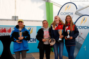 europa cup girls podium