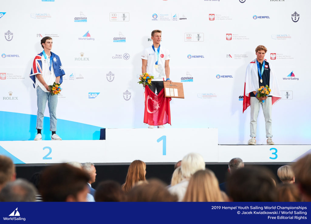 2019 Youth Sailing Boys podium