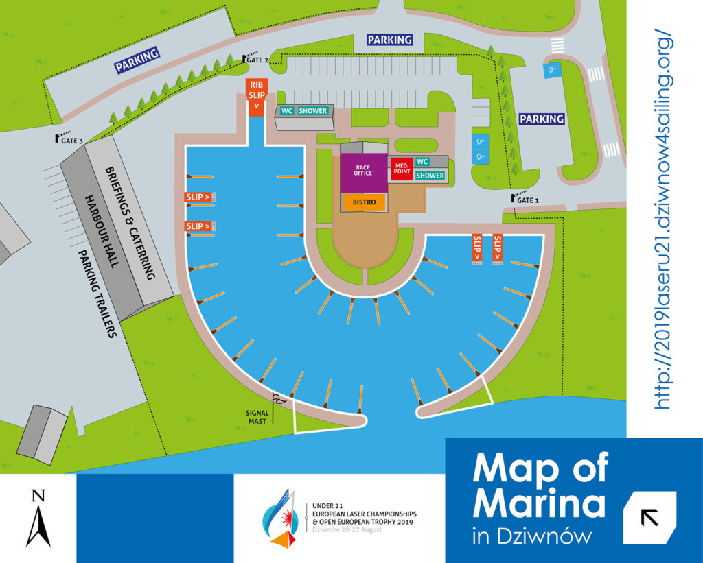 marina dziwnow map