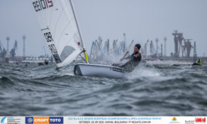 michael beckett leading the 2021 senior europeans