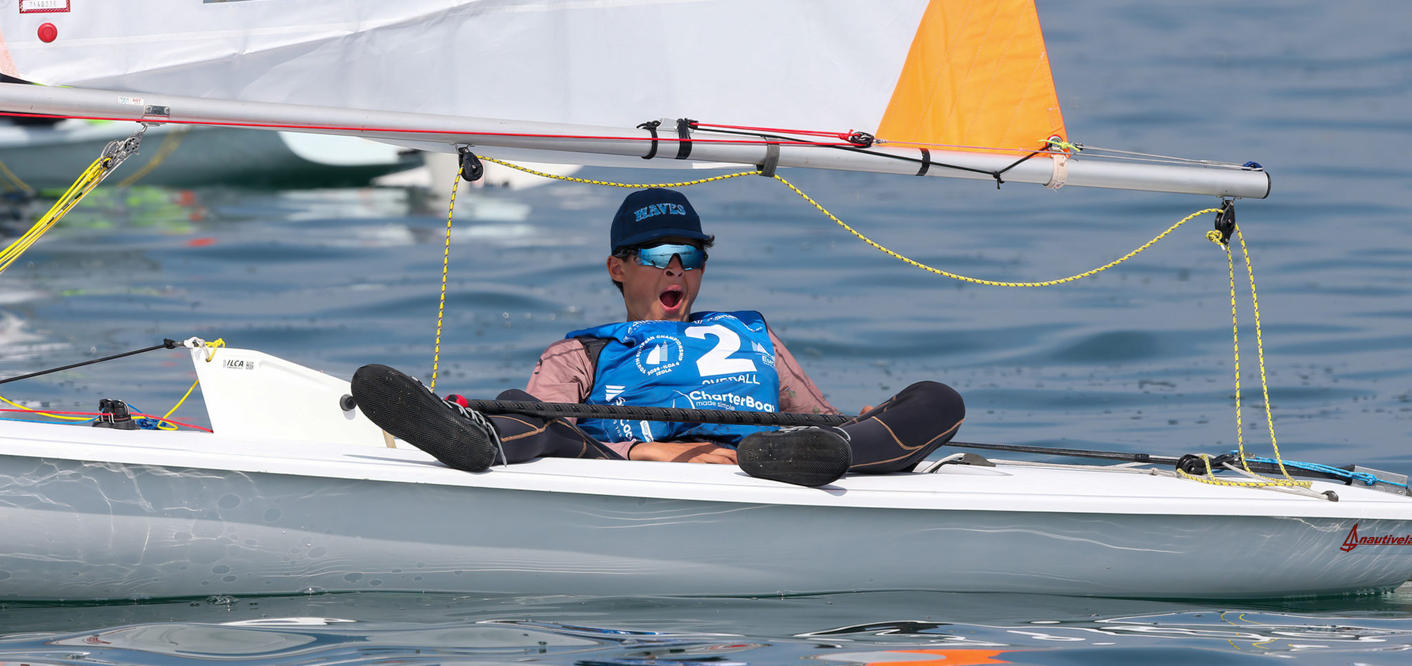 Day 2 report 2024 ILCA 4 Youth Europeans