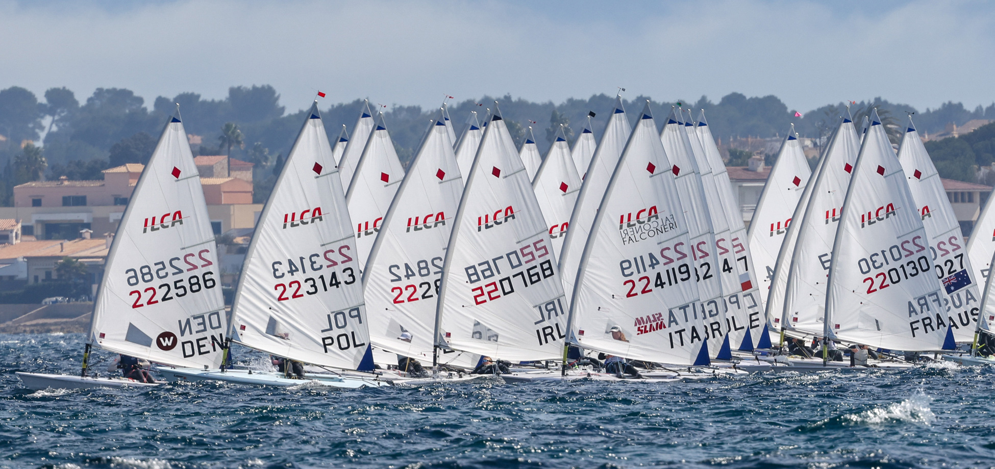 IRL fleet at the 2024 ILCA 6 Youth Europeans
