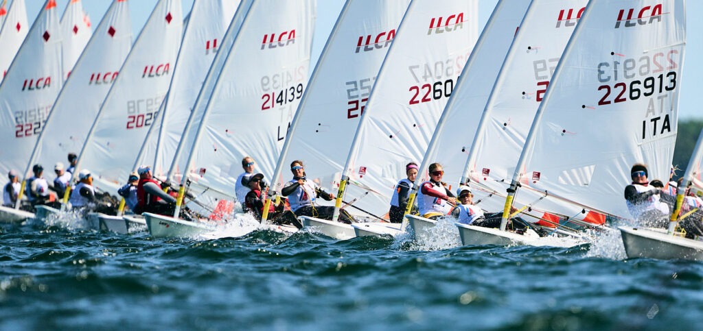 Day 1 results 2025 ILCA 4 Youth Europeans