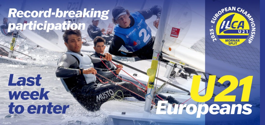 record breaking entries 2025 ilca under 21 europeans