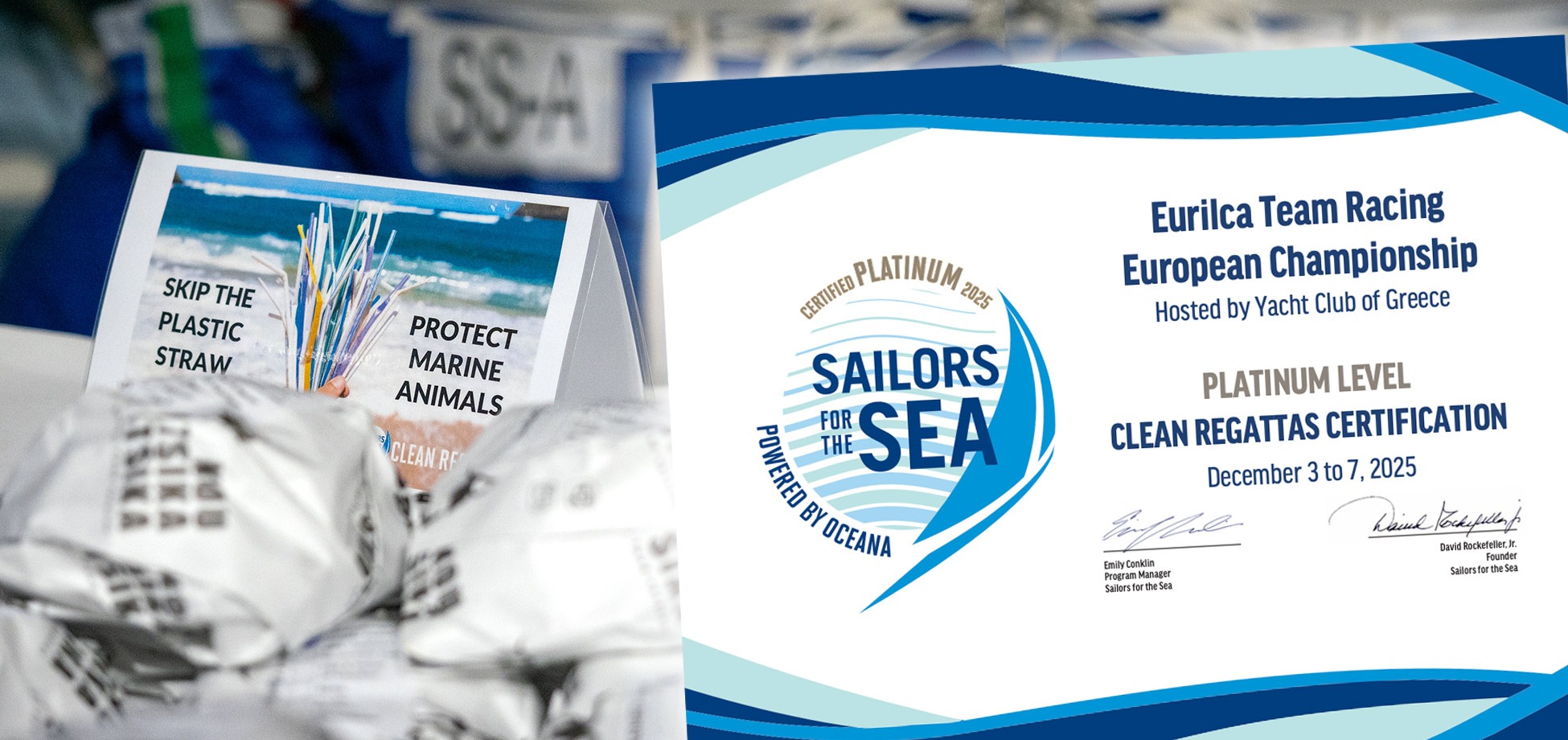 EurILCA Secures third Platinum Clean Regatta Award