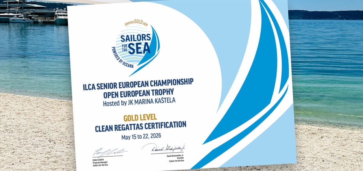 Gold Clean Regattas certification 2026 ILCA Senior European Championships