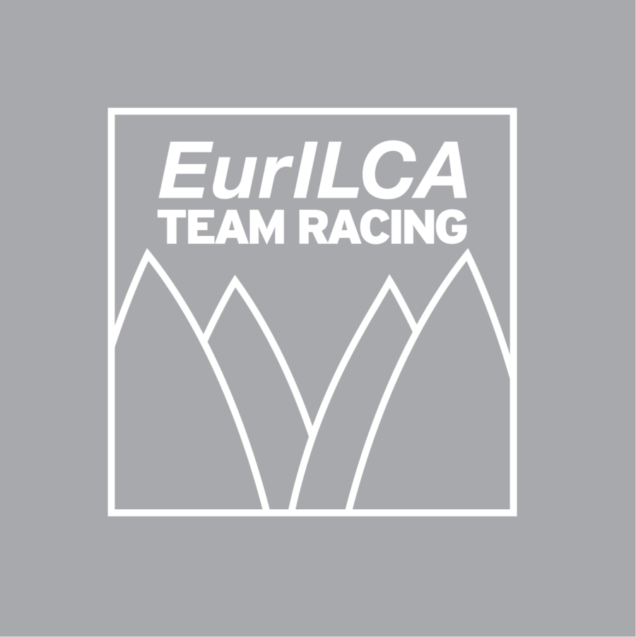 EurILCA Team Racing logotype - White version - PNG format